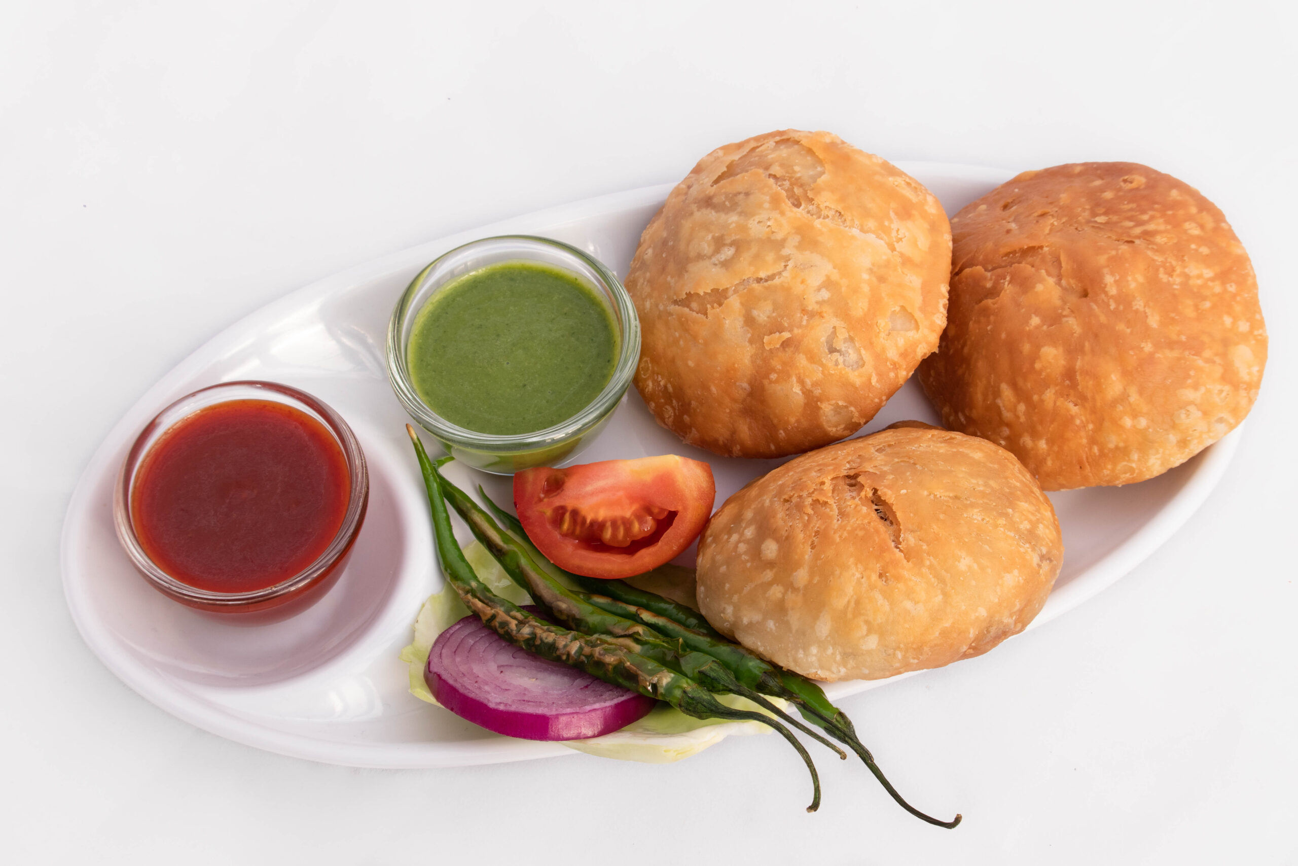 Yellow Moong Dal Kachori.