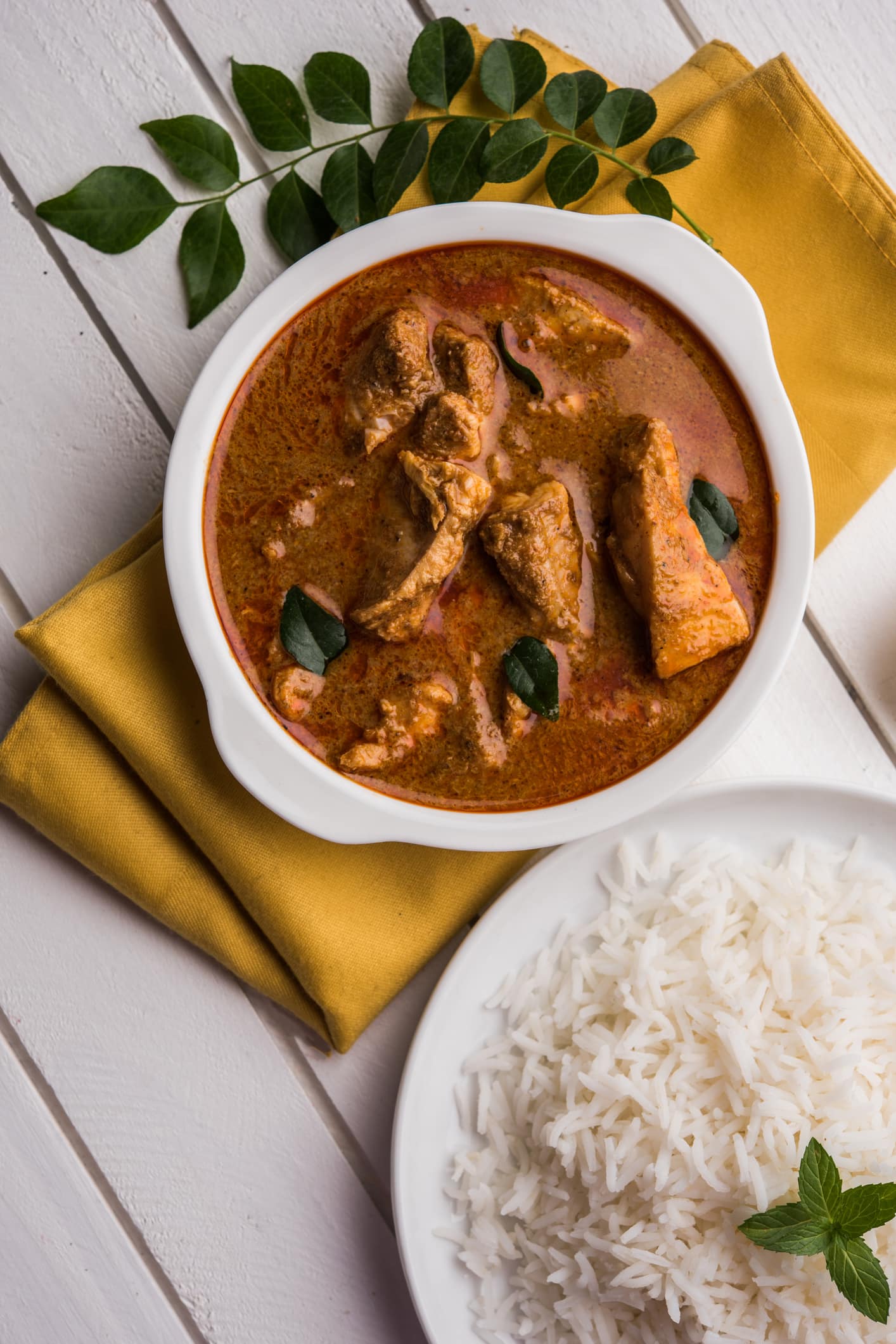 Kala Masala Fish Curry & Rice