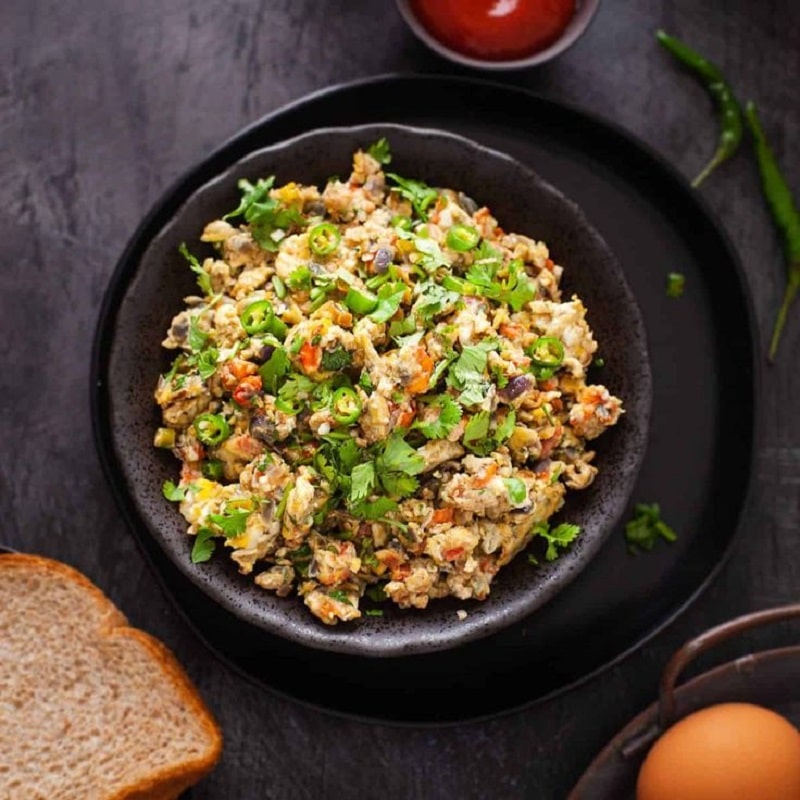 Anda Chicken Bhurji & Rotis
