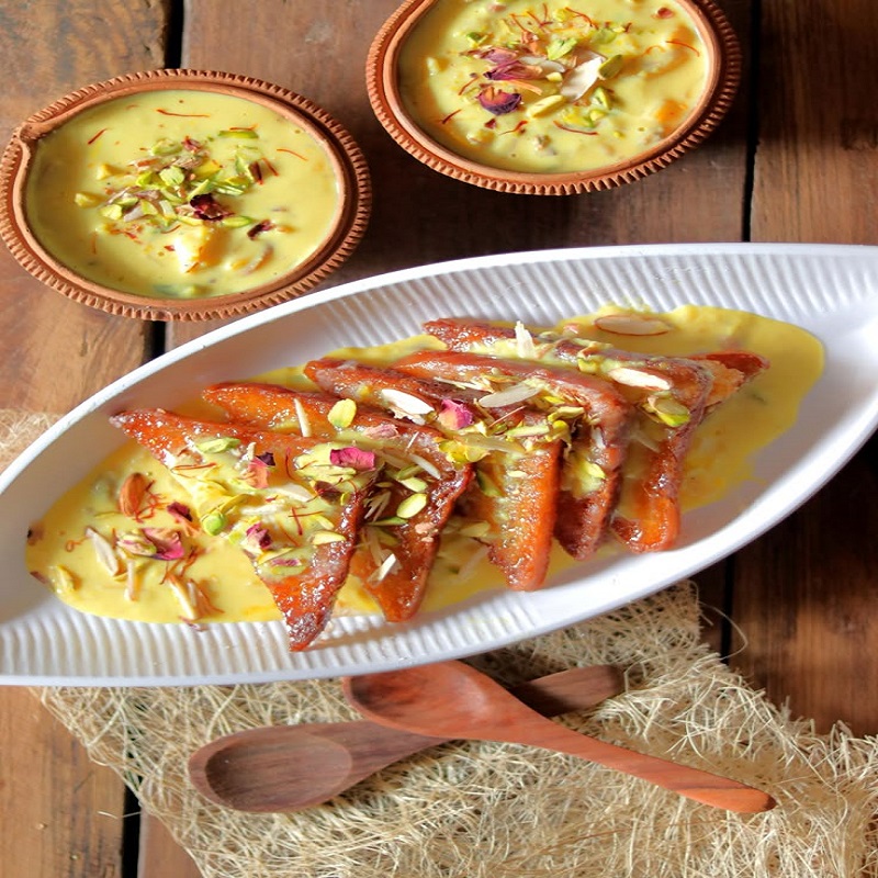 Shahi tukda with rabdi