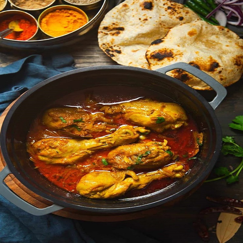 Punjabi Chicken Curry & Paratha