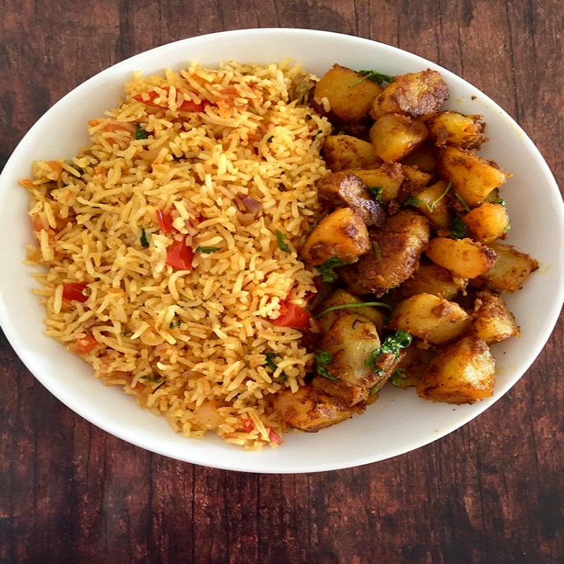 Aloo Tuk & Pulao