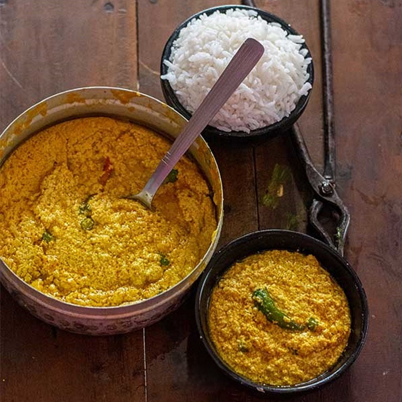 Channa Bhapa & Rice