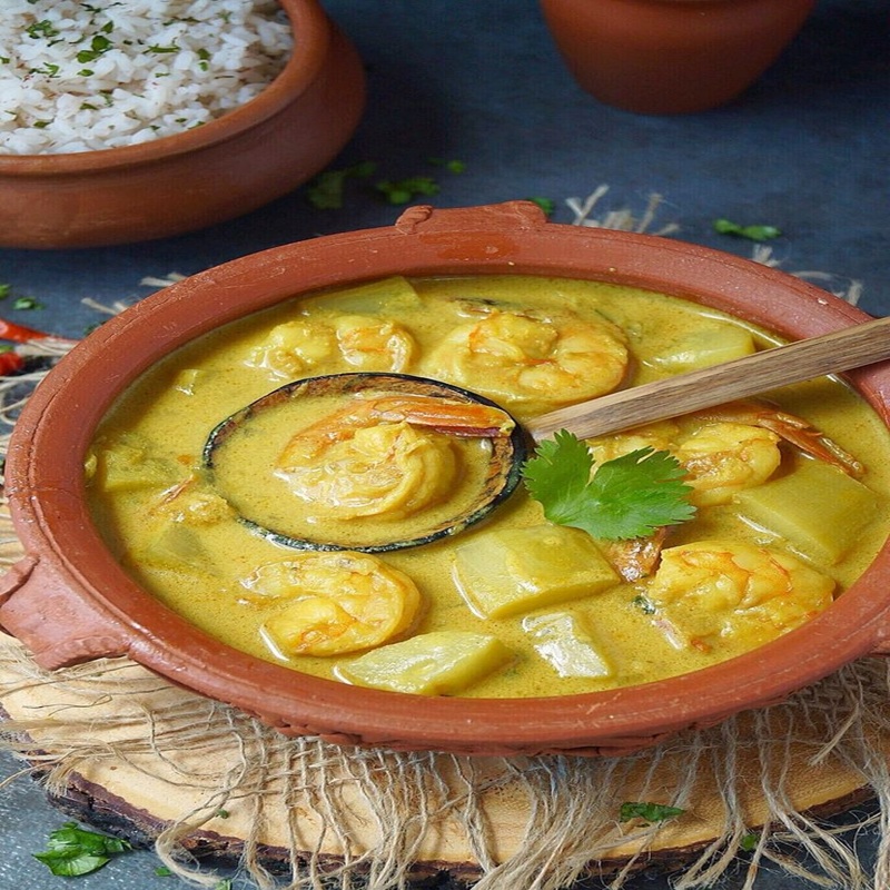 Tendli Caldin prawn & Rice
