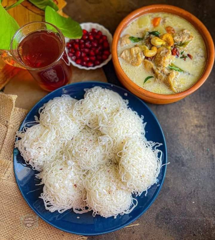 Idiyappam & Vegetable Stew
